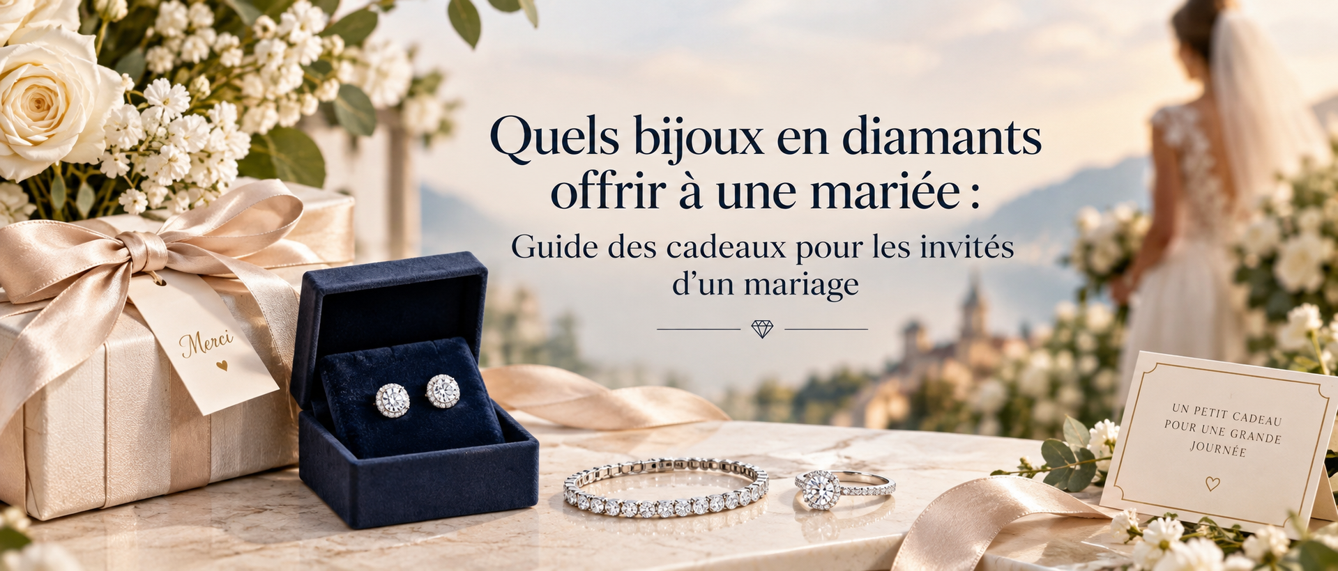 Quels bijoux en diamants offrir à une mariée : Guide des cadeaux pour les invités d’un mariage