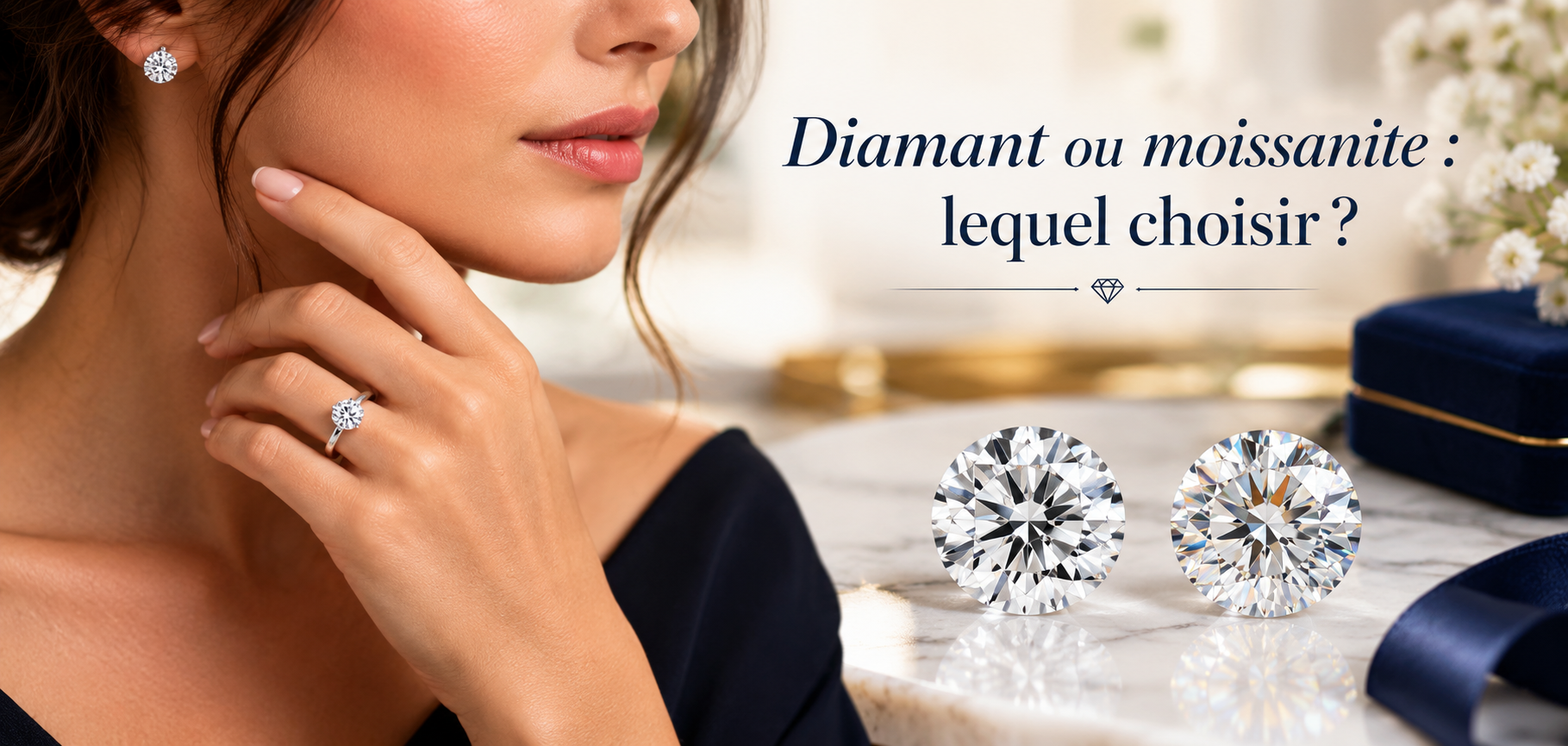 Diamant ou moissanite : lequel choisir ?