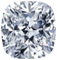 Solitaire Lyne diamant Cushion cut