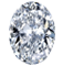 Solitaire Lyne diamant Oval cut