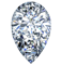 Solitaire infini diamant Pear cut