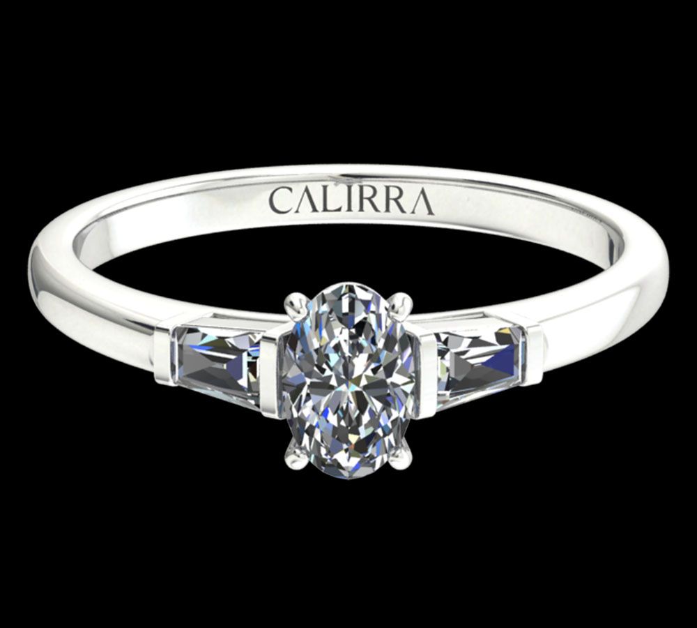 Solitaire Lady diamant Oval cut