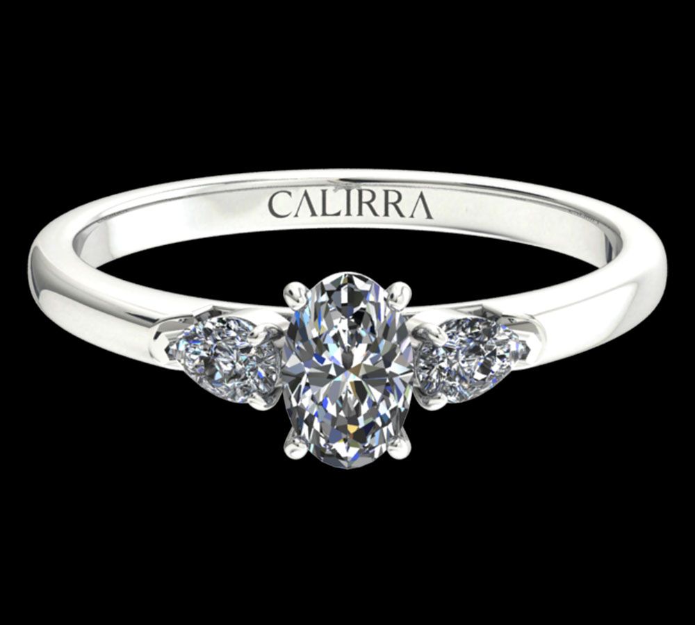 solitaire Diana diamant oval cut